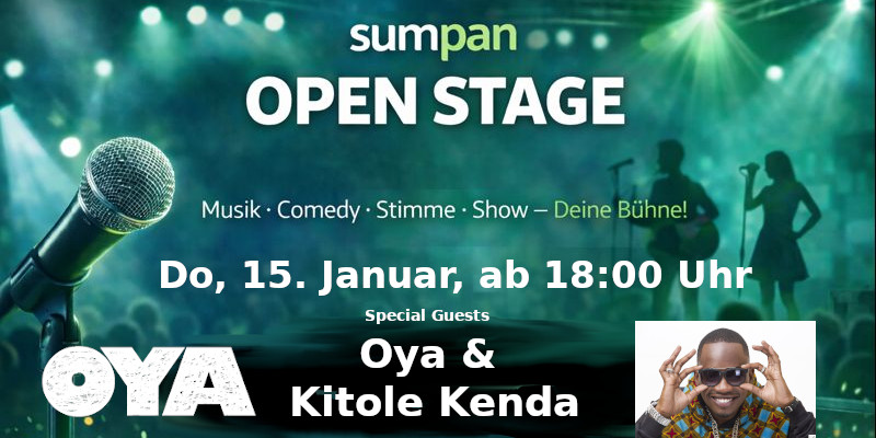 Open Stage im SUMPAN - Deine Show, dein Sound, dein Abend!