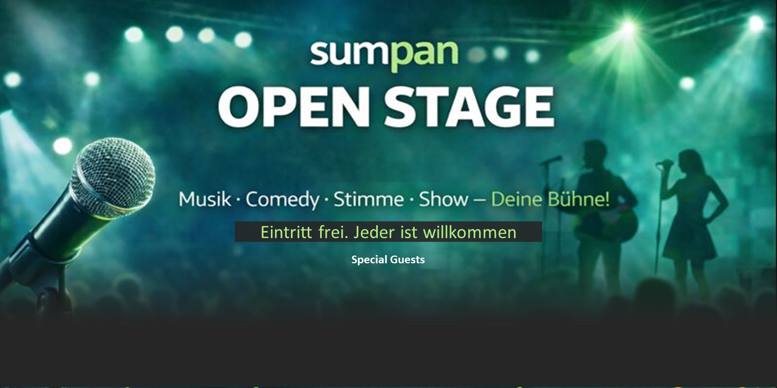 Open Stage im SUMPAN - Deine Show, dein Sound, dein Abend!